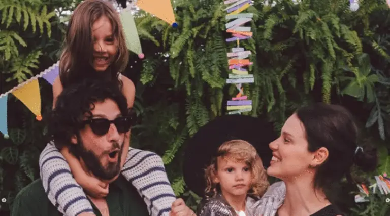 Chay e Laura com os filhos
