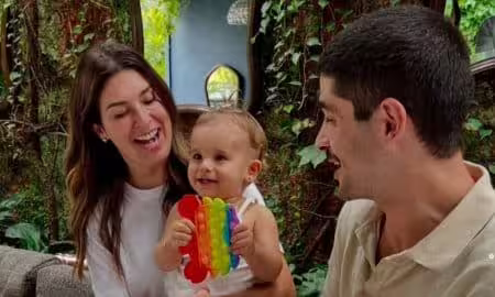 Fernanda Paes Leme, Victor Sampaio com filha