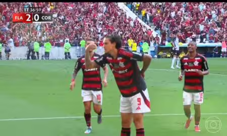 Flamengo gol do pedro - Foto: Globo