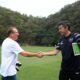 John Textor cumprimenta Bruno Lage