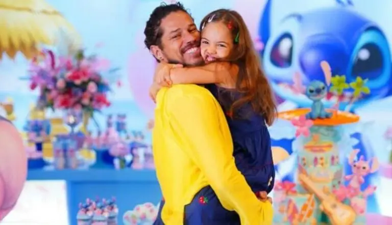 José Loreto e a filha Bella
