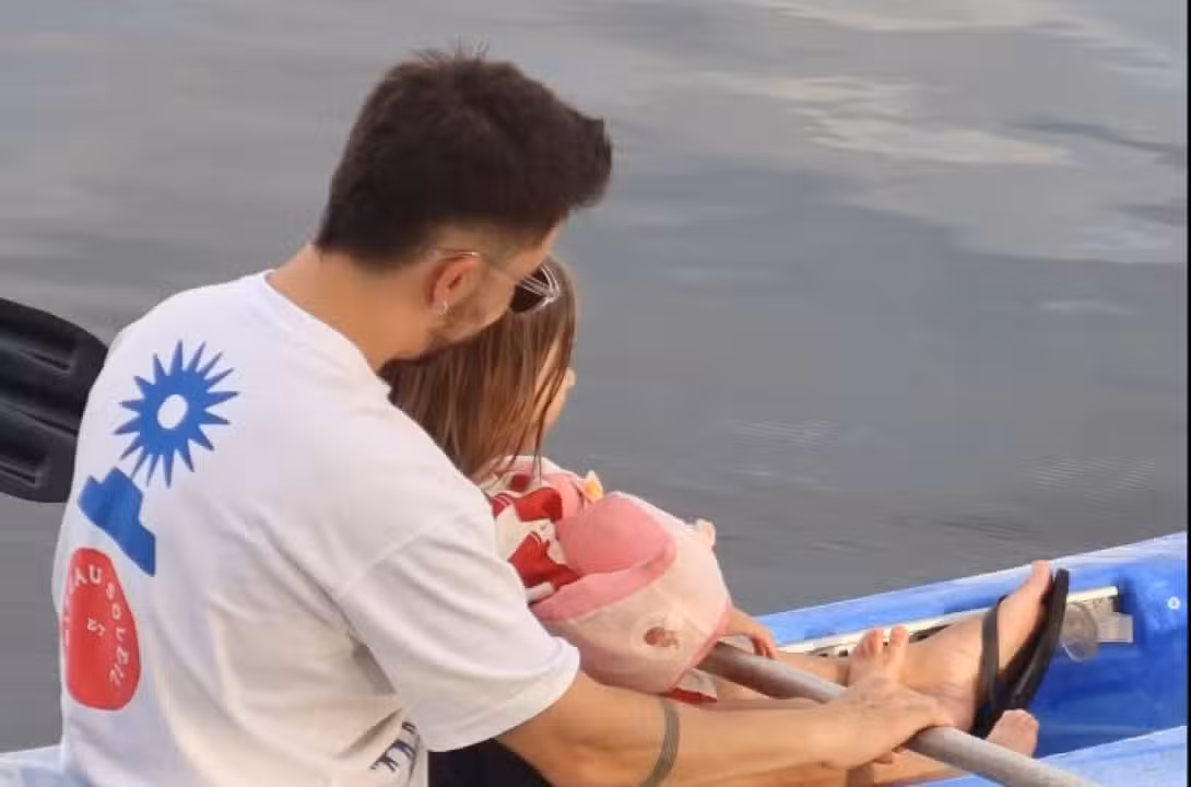 Junior Lima e filha