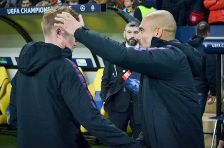 Kevin De Bruyne e Guardiola