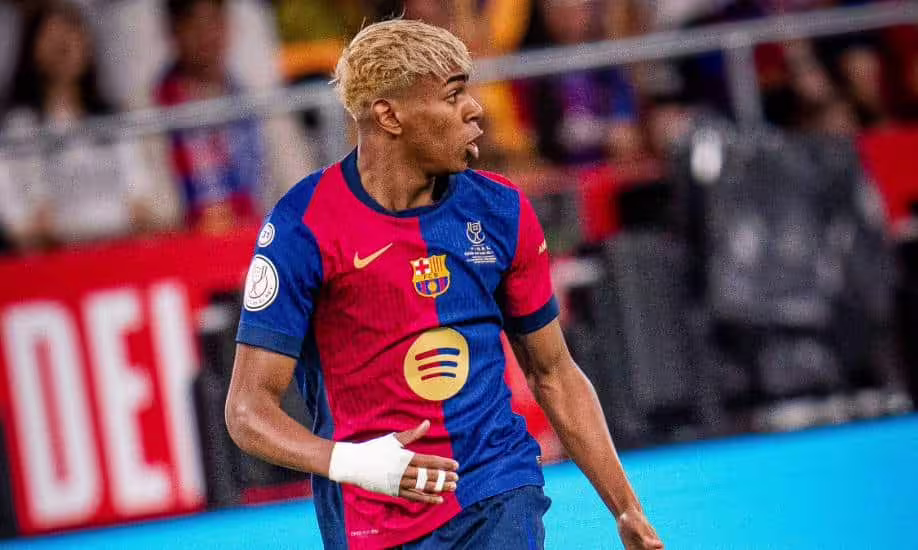Lamine Yamal Barcelona Cabelo