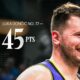 Luka Doncic 45 pontos