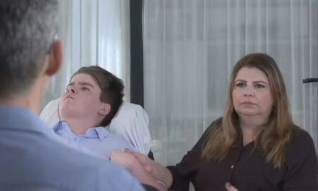 Miguel e sua mãe Cintia Odppis