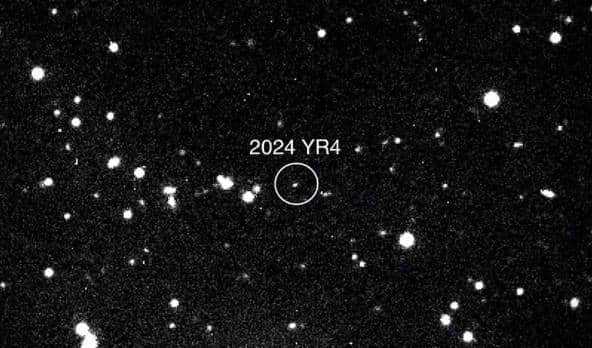 O asteroide 2024 YR4 visto em 27 de janeiro de 2025. — Foto: NASA/Magdalena Ridge 2.4M Telescope