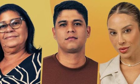 Guilherme, Joselma e Renata disputam o décimo sétimo Paredão do BBB 25 — Foto: gshow