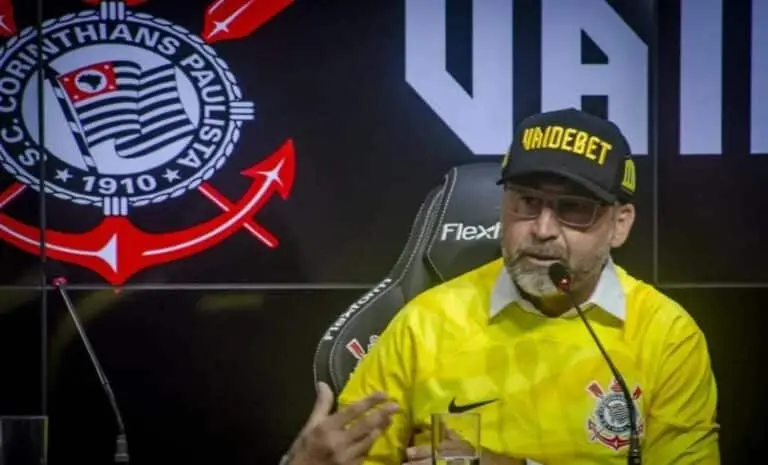 Presidente do Corinthians Augusto Melo