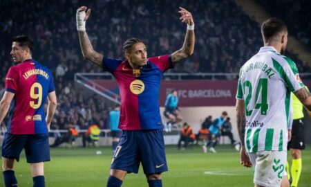 Raphinha Barcelona Betis - Foto: x.com/fcbarcelona_br/