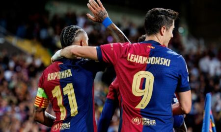 Raphinha e Lewandowski