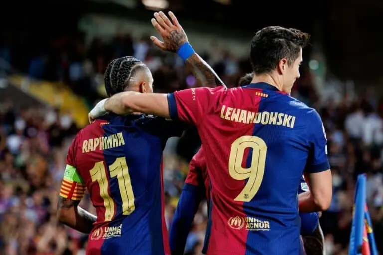 Raphinha e Lewandowski