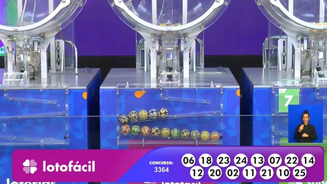 Resultado Lotofácil 3364