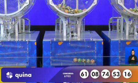 Resultado Quina 6703 com prêmio de R$ 609 mil na Caixa: 61 - 08 - 74 - 53 - 16