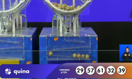 Resultado Quina 6709 com prêmio de R$ 2,8 milhões hoje nas Loterias Caixa