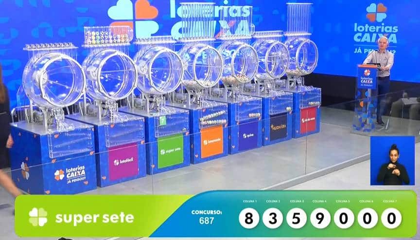 Resultado Super Sete 687 com prêmio de R$ 200 mil nesta quarta-feira nas Loterias Caixa