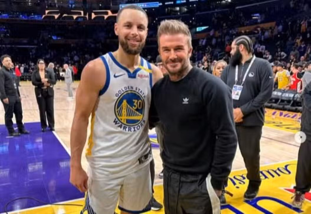 Stephen Curry e David Beckham