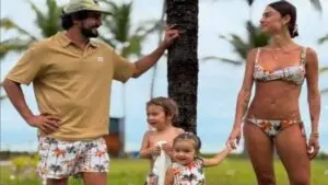 Thaila Ayala elogia Renato Góes por curso de paternidade e apoio no pós-parto