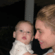 Virginia com o filho-