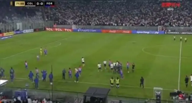 invasao espn fortaleza colo colo