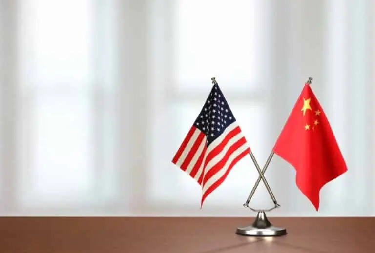 Bandeira Eua e China