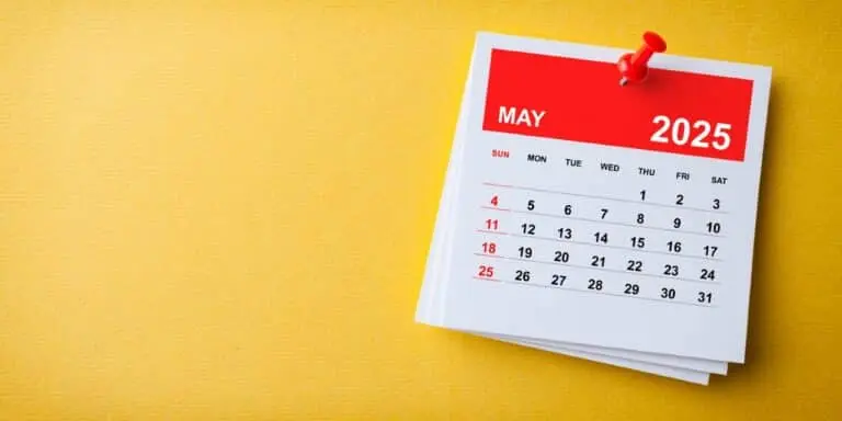 Calendário maio 2025