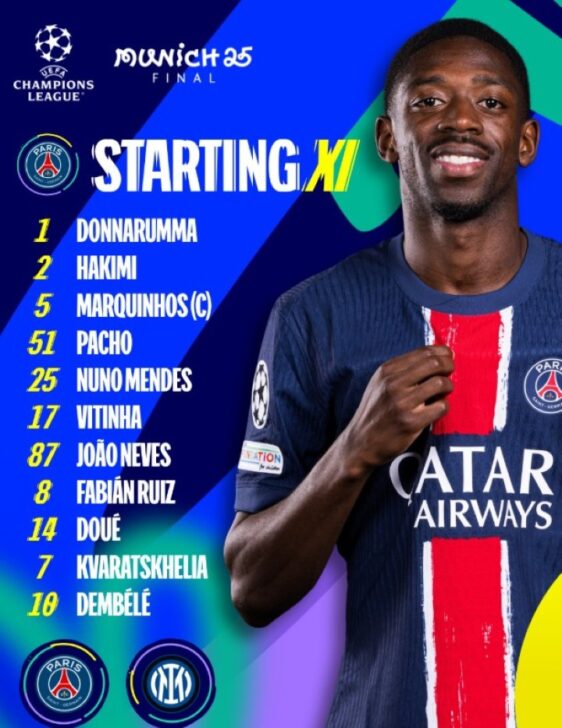Escalçao confirmada PSG