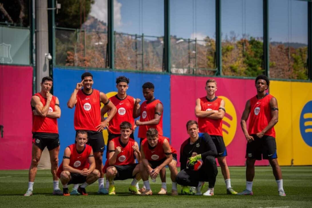 Jogadores do Barcelona