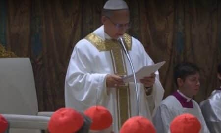 Novo Papa Leão XIV em 1ª missa