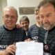 Osmar Stabile ao lado de Augusto Melo no momento do registro da candidatura, em 2023 — Foto: Divulgação