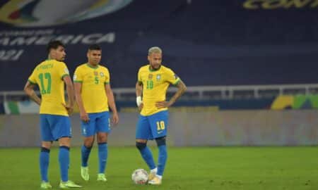 Paqueta, Casemiro e Neymar pela Seleção