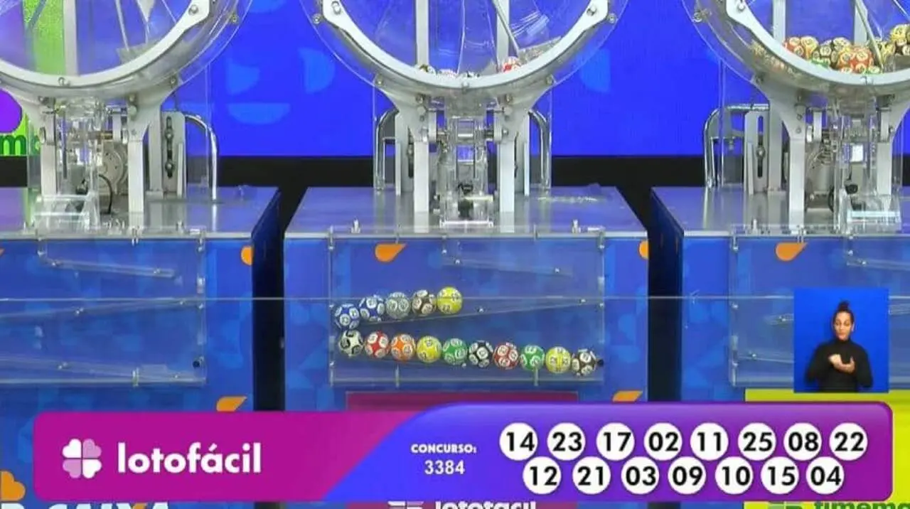 Resultado Lotofácil 3384 com prêmio de R$ 1,8 milhão nas Loterias Caixa hoje