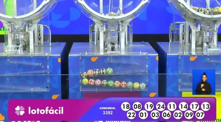 Resultado Lotofácil 3392