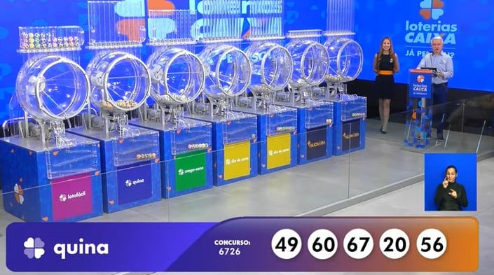 Resultado Quina 6726