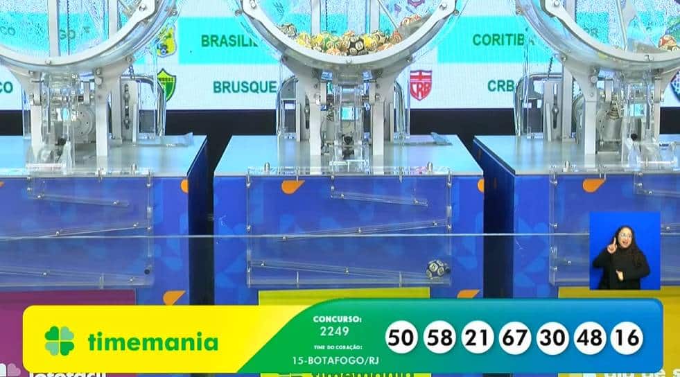 Resultado Timemania 2249