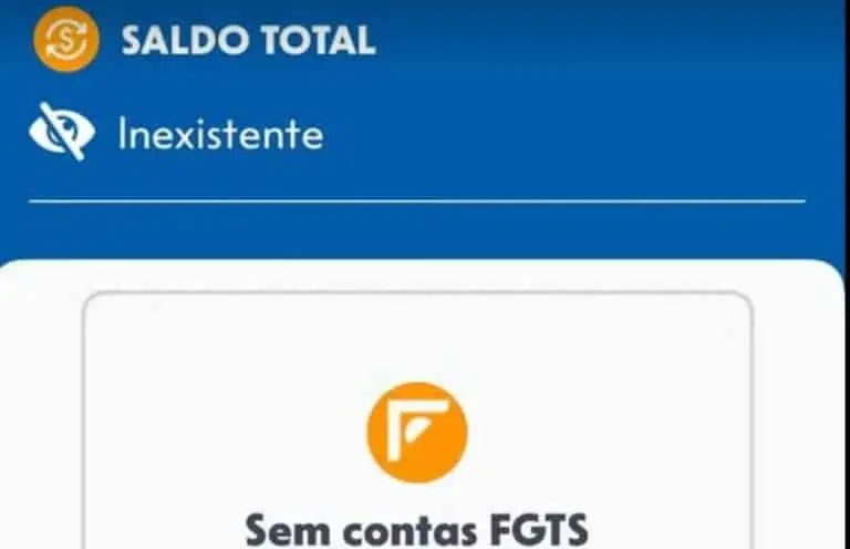 Saldo FGTS sumiu