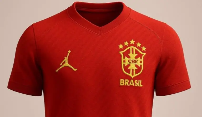 camisa vermelha seleção brasileira