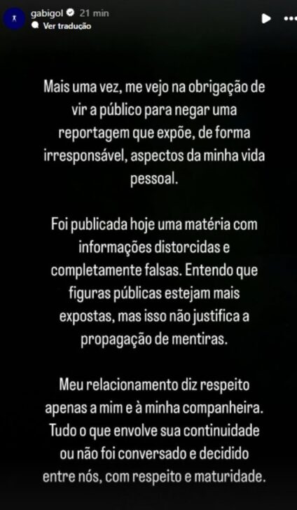 gabigol - story Instagram