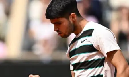 Alcaraz recupera em roland Garros Foto: x.com/rolandgarros/