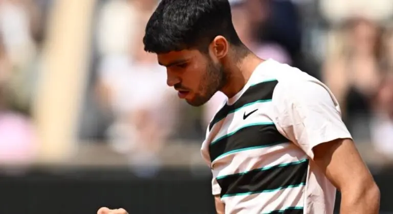 Alcaraz recupera em roland Garros Foto: x.com/rolandgarros/