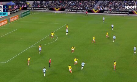 Argentina x Colombia gol Luiz Dias