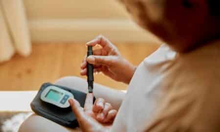 Diabete, medidor de glicose