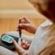 Diabete, medidor de glicose