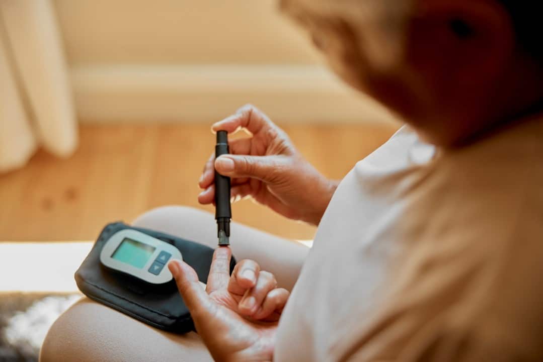 Diabete, medidor de glicose
