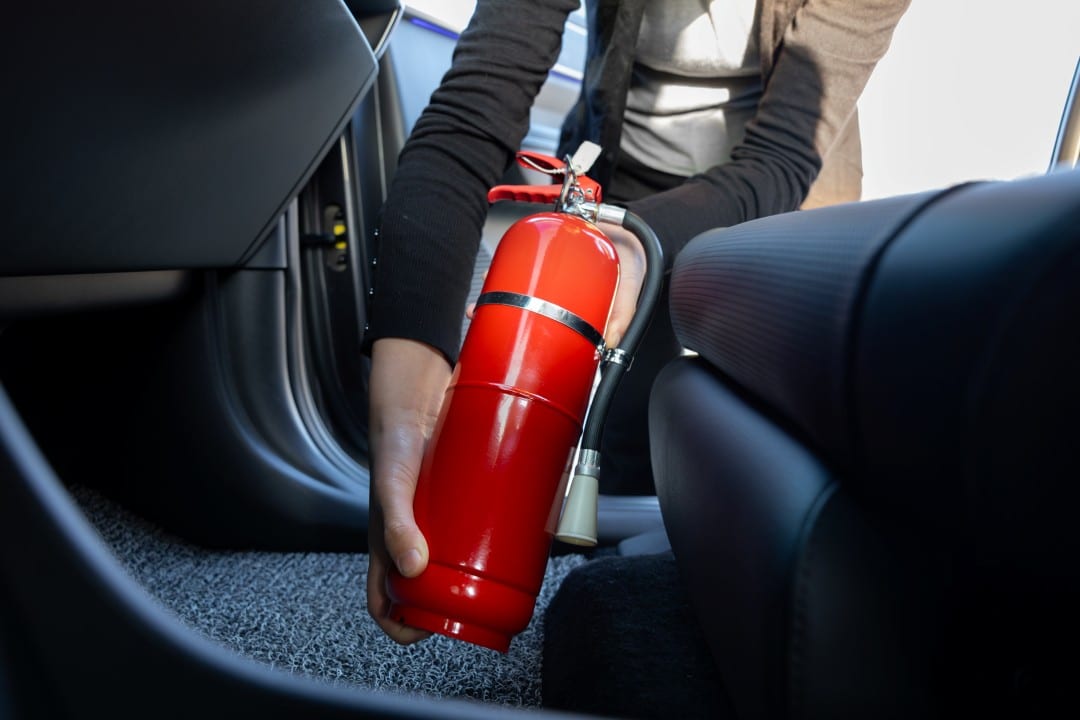 Extintor de incêndio de carro