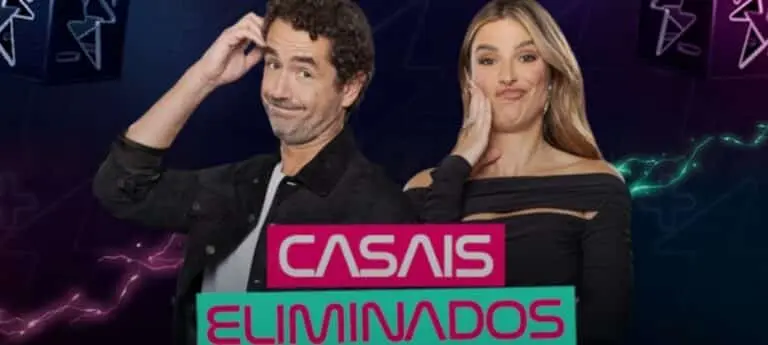 Felipe Andreoli e Rafa Brites, apresentadores do Power Couple Brasil