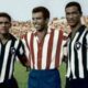 Garrincha, Vavá e Didi em Atlético de Madrid 4 x 6 Botafogo, em 1959