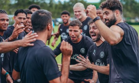 Jogadores do Manchester City