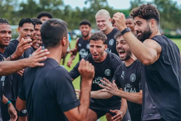 Jogadores do Manchester City