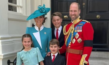 Kate Middleton e Harry com os filhos
